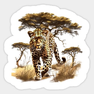 Leopard Design Sticker